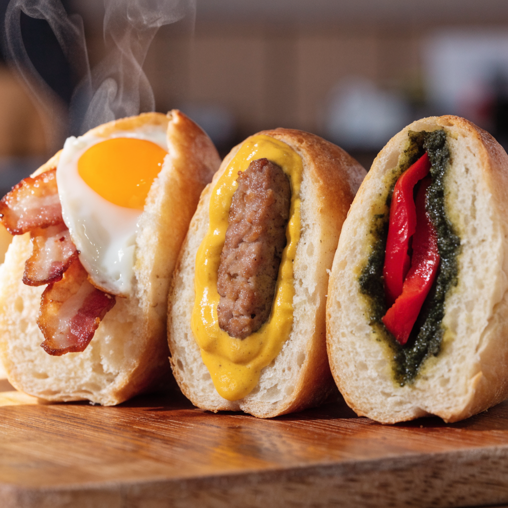 Hot breakfast rolls